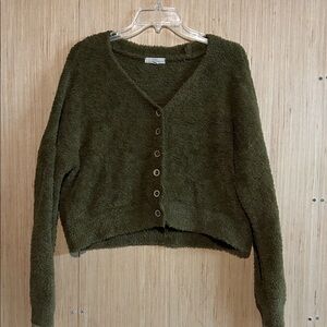 Chelsea & Violet Olive Green Cardigan